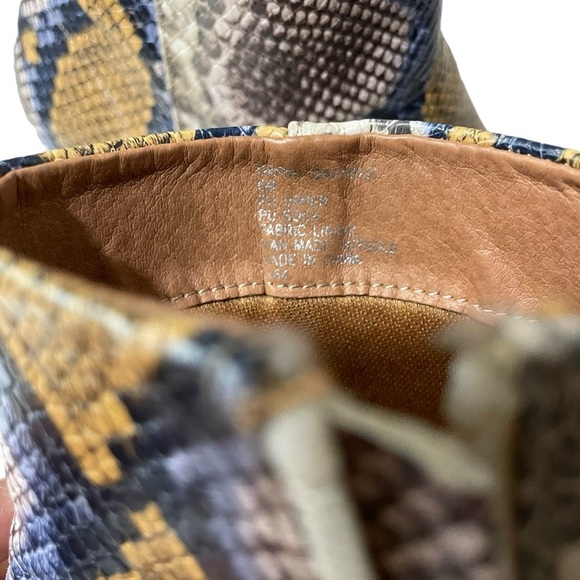 Madden Girl Dafnii Snakeskin Multicolor Block Heel Bootie 6M - Picture 8 of 12